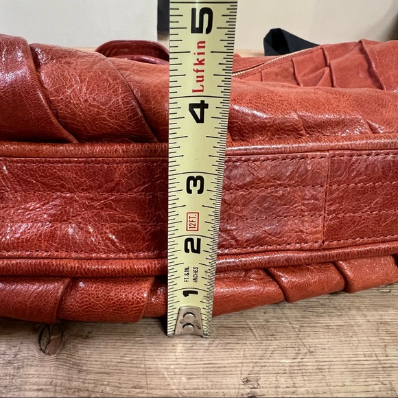 Treesje Dual Strap Tobacco Brown Leather Satchel Handbag - Picture 9 of 16